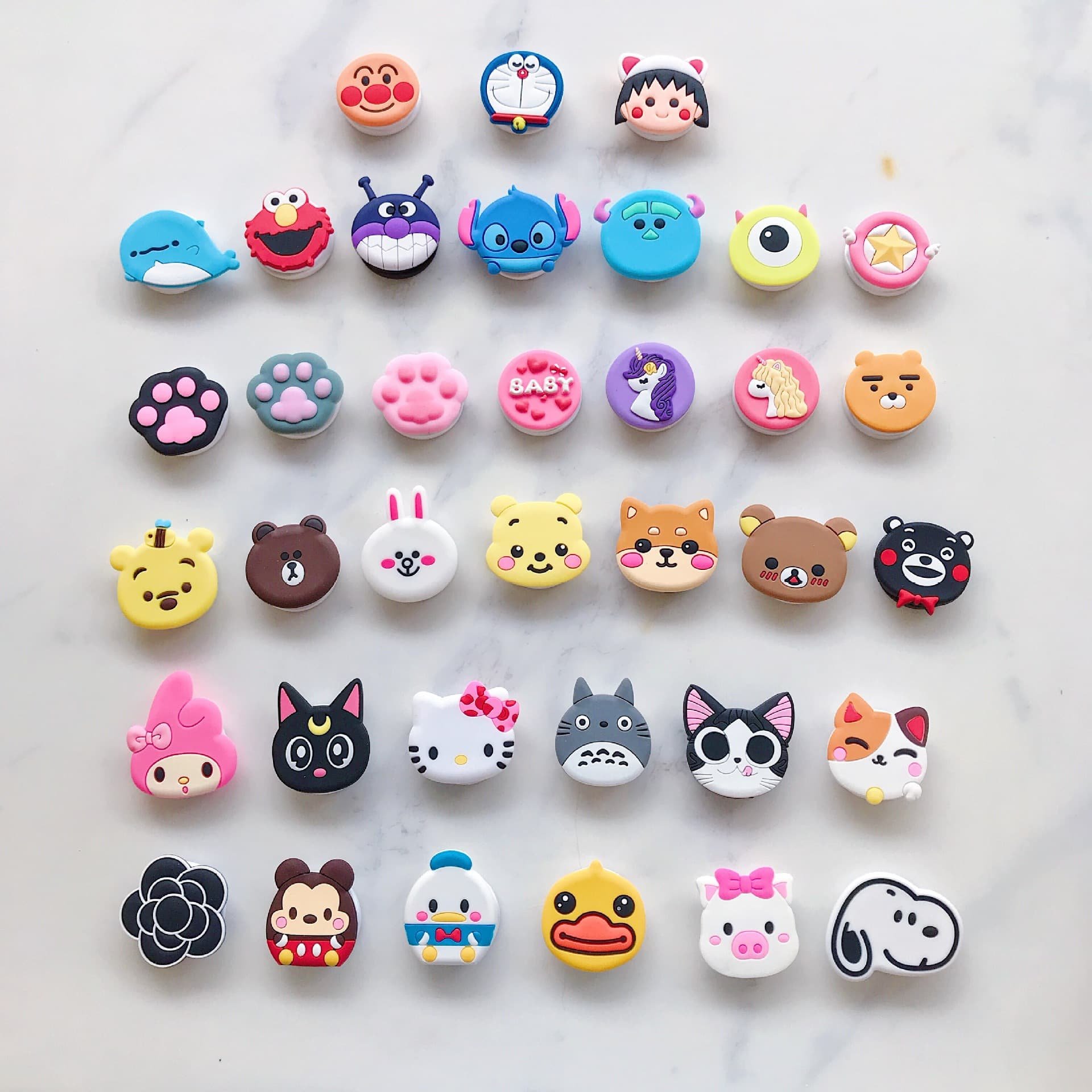 Custom Adhesive Cute Silicon Cartoon Phone Poppings Pop Sockets UP Stand Magnet Bracket Mobile Phone Grip Holder Magsafe Griptok