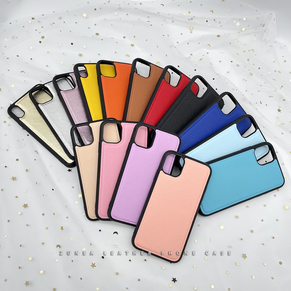 Ready to Ship 3D raised Vegan PU Saffiano Leather Mobile Cellphone back covers phone case fundas piel stock for iPhone 14 13 15