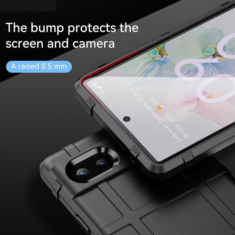 Armor Shield Shockproof Case for Google Pixel 9 8 7a 6a 7 6 Pro 5a 4a 5 5G 4 3a XL Rugged Anti-fall Cover Soft Phone Back Cases