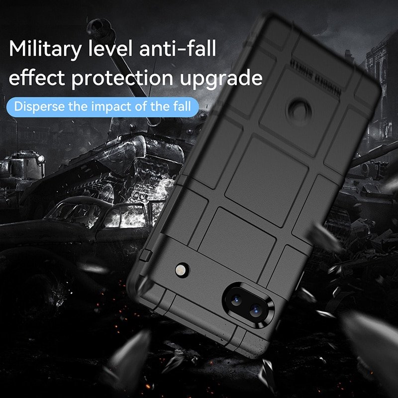 Armor Shield Shockproof Case for Google Pixel 9 8 7a 6a 7 6 Pro 5a 4a 5 5G 4 3a XL Rugged Anti-fall Cover Soft Phone Back Cases