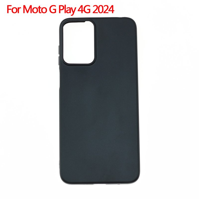 Wholesale Matte TPU Cases Soft Frosted Back Cover Silicone Mobile Phone Case For Motorola Moto G Play (2024)/XT2413-2 Black