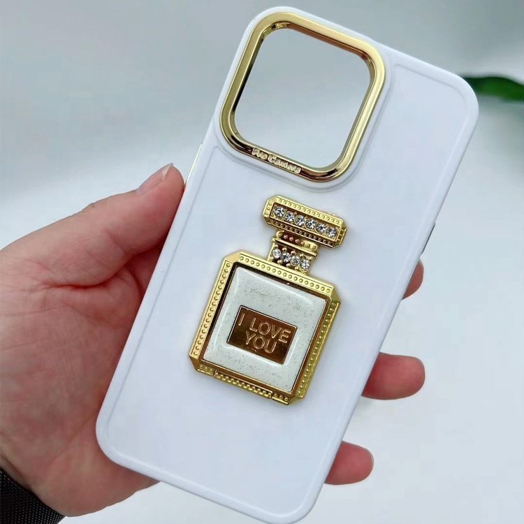 wholesale price high stylish design make up mirror perfume bottle mobile phone case for iphone 15 14 13 12 11 pro max plus 7 8