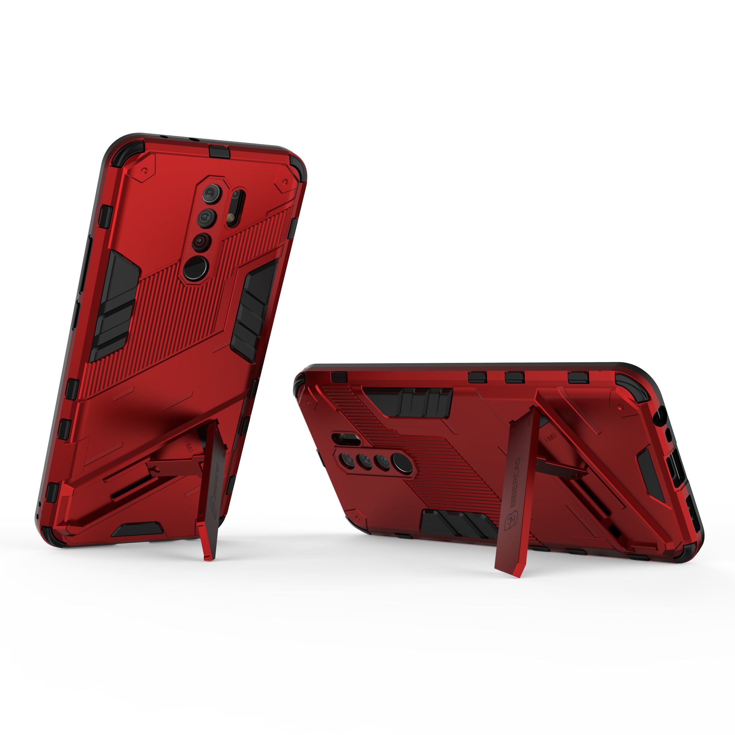 Wholesale Punk Armor Phone Back Cover for Redmi 9 9A 9C Phone Case Shockproof with Invisible Bracket