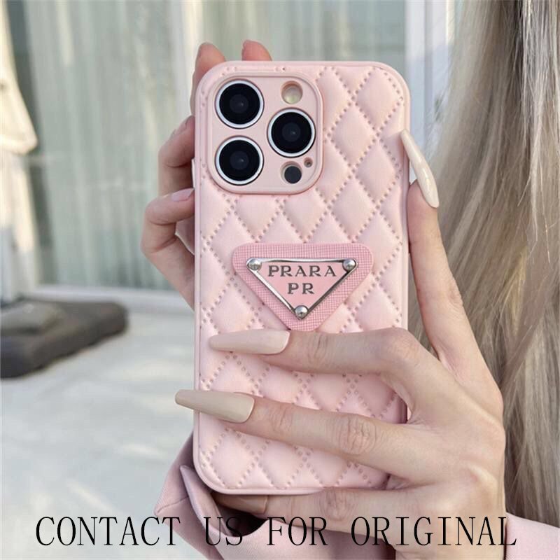 BZ083 Luxury Designer PRARAPR case for iPhone 15Pro max/13p 1412 Leather protective phone case Internet celebrity gifts cover