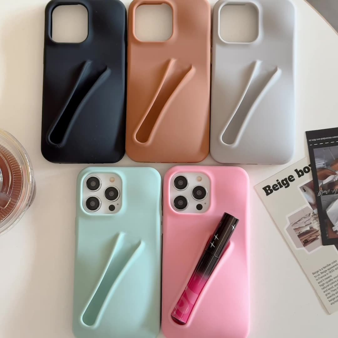 lip gloss soft tpu diy charms matte silicone balm lipstick sexy mobile phone cases for iPhone16 15 14 13