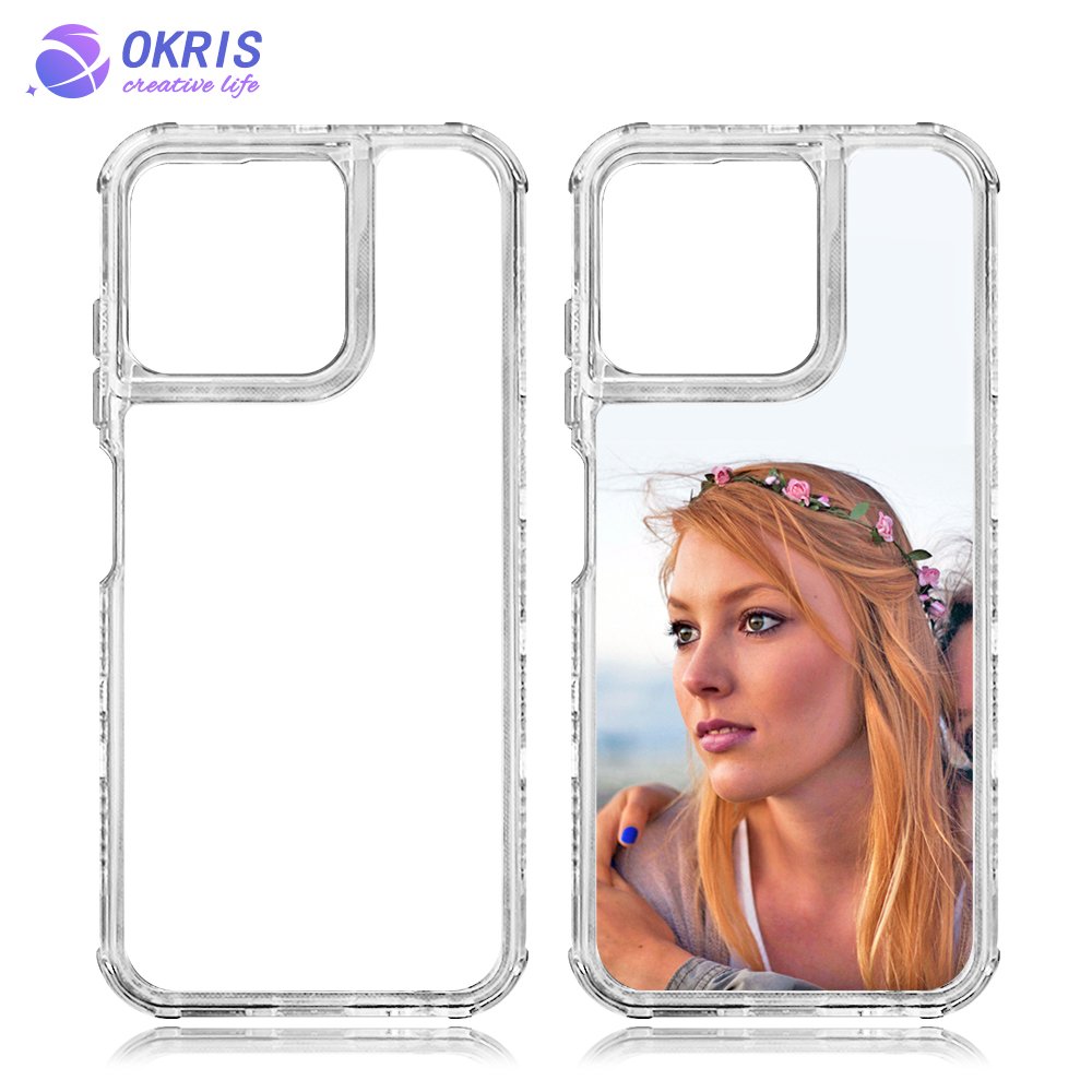 Popular DIY Blank Sublimation 2D 3in1 Heavy Duty Shockproof Mobile Phone Case For ZTE AXON 50 LITE 4G / AXON 60 / Blade A52 Lite