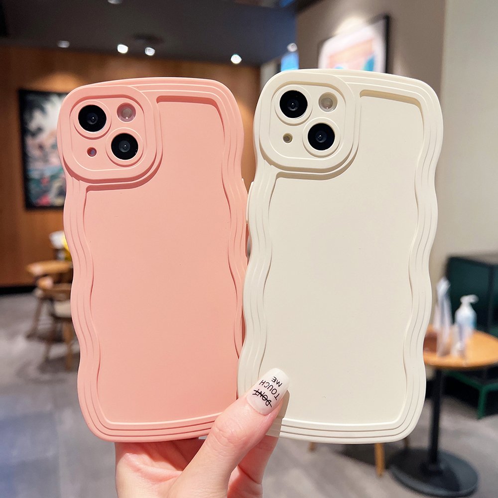 TPU Protection Back Cover For iPhone 16 15 14 13 12 11 Pro Max Xs Xr Xs Max 7 8 Plus Shockproof Wave Soft Mobile Phone Case