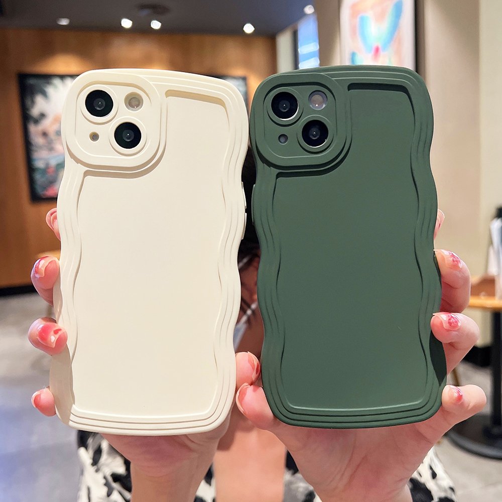 TPU Protection Back Cover For iPhone 16 15 14 13 12 11 Pro Max Xs Xr Xs Max 7 8 Plus Shockproof Wave Soft Mobile Phone Case