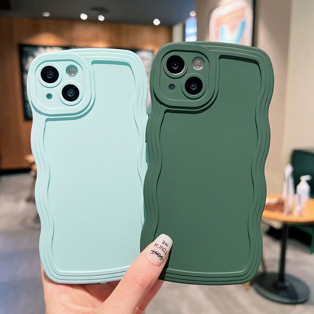 TPU Protection Back Cover For iPhone 16 15 14 13 12 11 Pro Max Xs Xr Xs Max 7 8 Plus Shockproof Wave Soft Mobile Phone Case