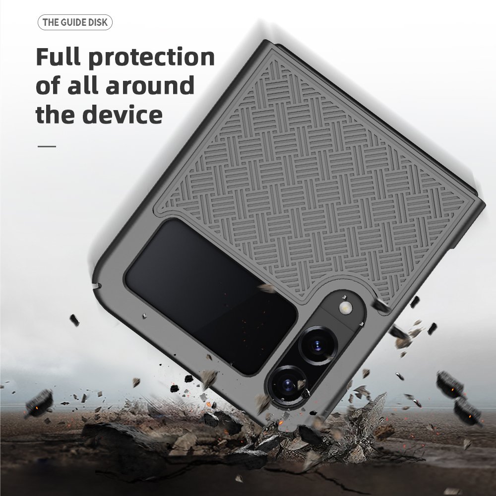 New Design For Samsung Galaxy Z Flip 3 4 Folding Holster Belt Clip Back Cover Hard PC Shockproof Mobile Phone Case