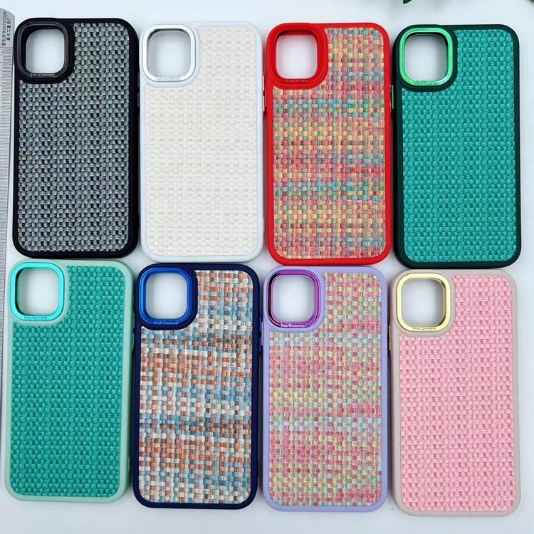 China supplier suitable for infinix smart hd 6 7 8 newest business fashion tpu woven with soft fiber lining mobile phone cases