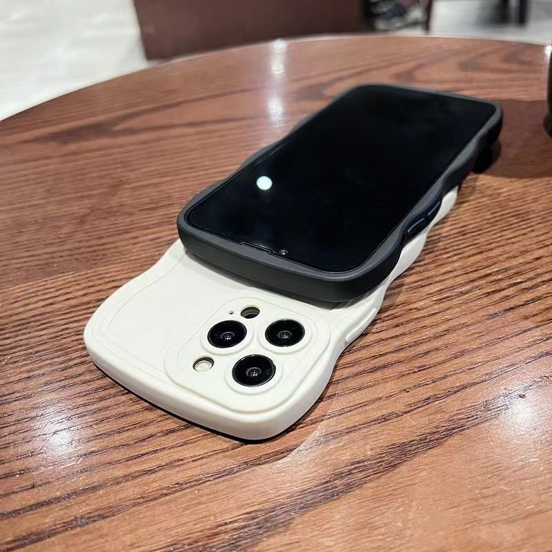 Camera Lens Protection fashion protective mobile phone Case For iPhone 14 pro max silicone wave phone Cover cases