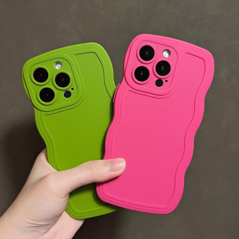 Camera Lens Protection fashion protective mobile phone Case For iPhone 14 pro max silicone wave phone Cover cases