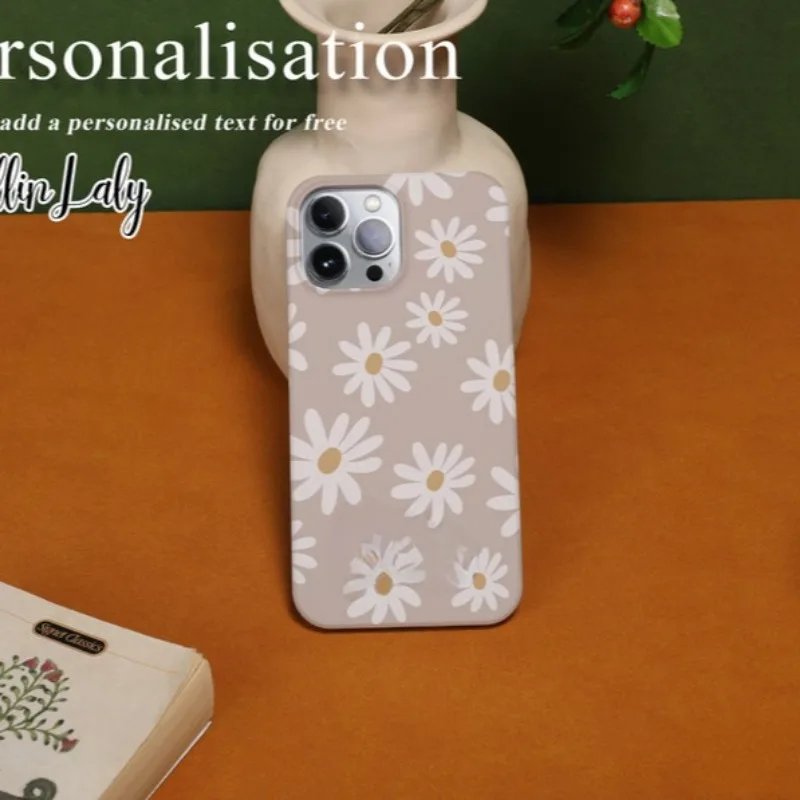 Seamless Florals Pattern Case For iPone 15Pro 14 13 12 11 Pro Plus ProMax Acrylic TPU Two in one Magnetic Mobile Phone Cases