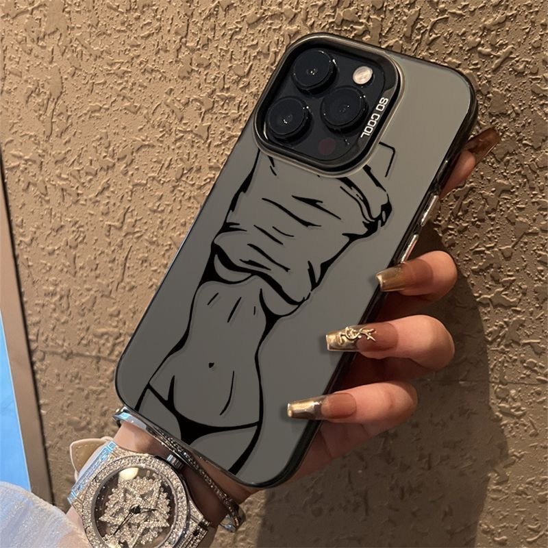 Ins Sweet Cool Retro Mobile Phone Case Full Cover Soft Phone Case For Iphone11 12 13 14 15mini/plus/pro/promax/x/xr/xs Max