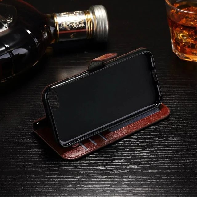 Whole sale PU Leather Mobile Phone Case with Stand Function Card Slots Flip Case