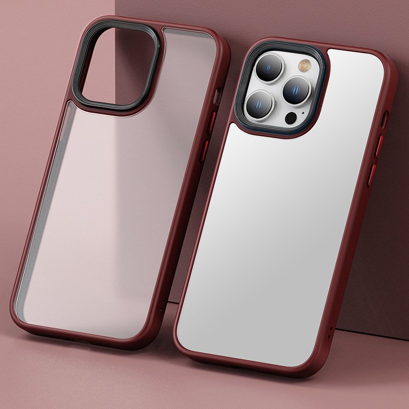 Ultra fine high transparency frosted phone case for iPhone 15 Protective Cover TPU PC Mobile Phone Case for iPhone 15 14 Pro Max