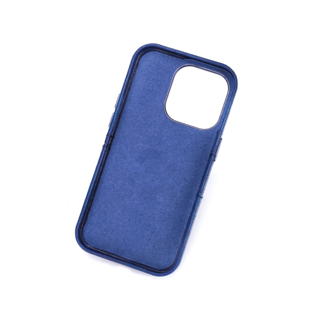 Luxury Crocodile grain vegan leather shockproof Phone case with cards slots for iphone 14 pro