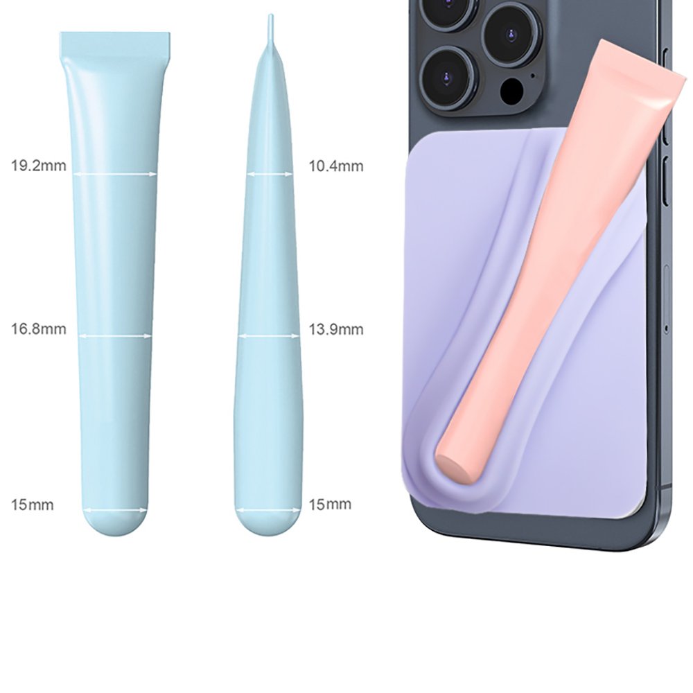 New Sticker rhode lipgloss Cover Custom Logo Lipstick Lip Gloss Holder Phone Case for iPhone 15 16 Lip Balm Phone Case