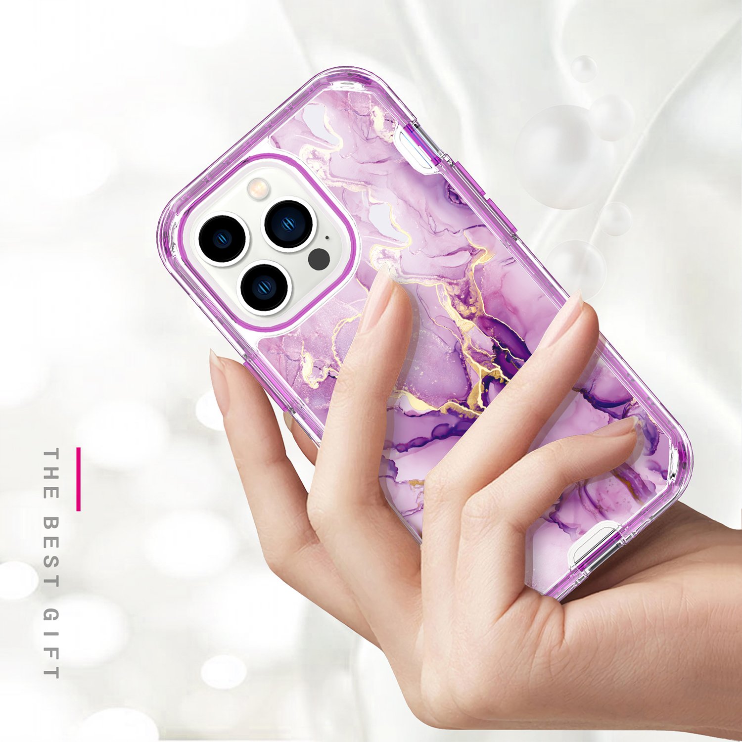 3 in 1 full protection luxury electroplated IMD hard shockproof phone case cover for iphone 15 pro max 14 13 12 11 xr xs max 678
