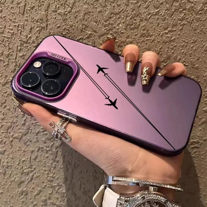 Airplane Route Design Phone Case For Redmi 12 13C For Xiaomi Redmi Note 13 12 11 10 Pro Plus 12S 11S Hard Matte Shockproof Cover