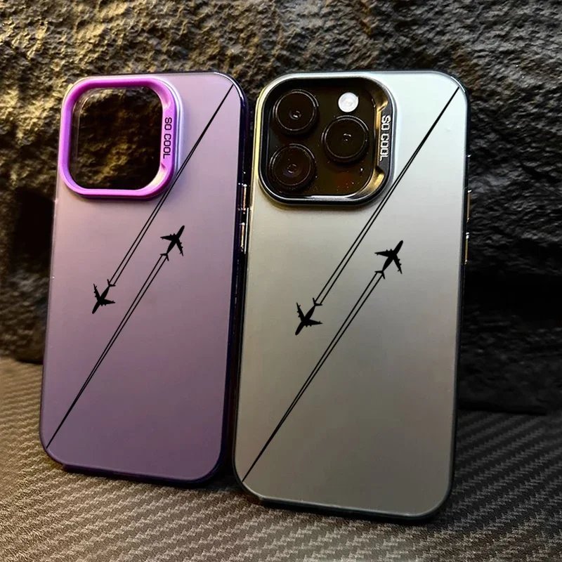 Airplane Route Design Phone Case For Redmi 12 13C For Xiaomi Redmi Note 13 12 11 10 Pro Plus 12S 11S Hard Matte Shockproof Cover