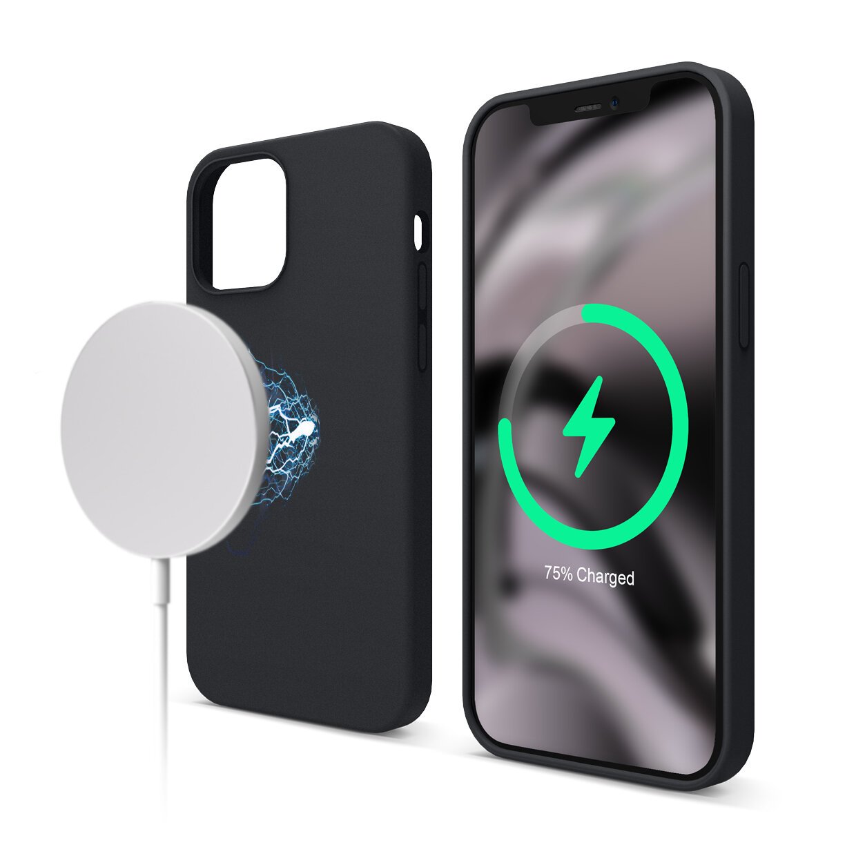 Factory wholesale price liquid silicone cell phone cases with wireless charging function for iphone 12 13 14 15 pro max plus