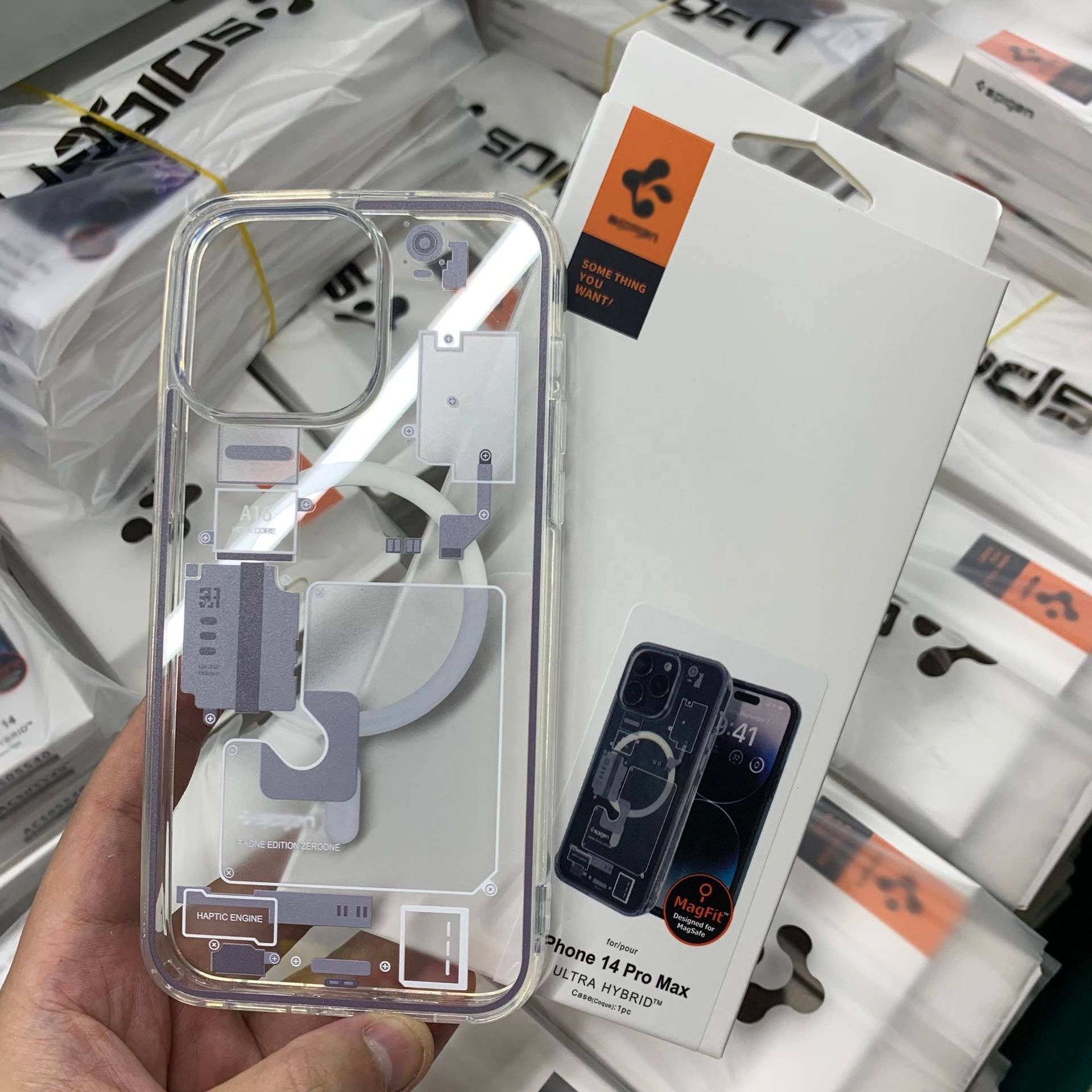 Circuit Board Technology Shell For iphone 11 12 13 14 15 Pro Max Anti-fall Magnetic Wireless Charger Mobile Phone Case