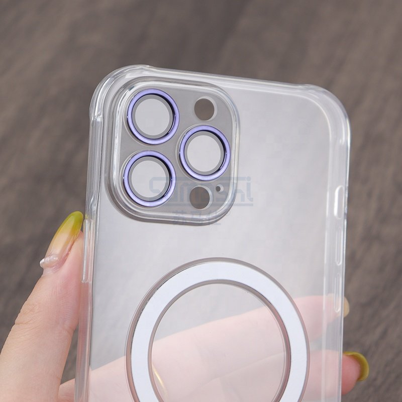 tpu clear magnetic phone case magnetic case for iphone 16 15 16 14 13 case fundas para celulares for iPhone 14 pro