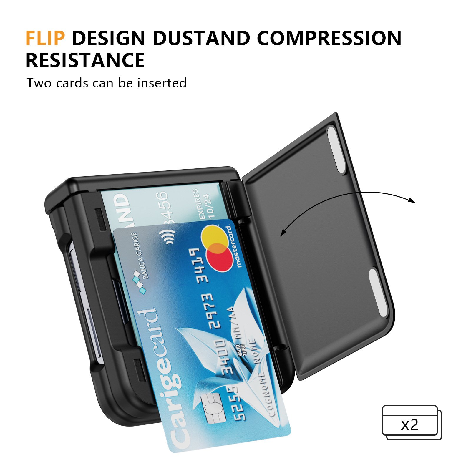 KOREA HOT SELLING KASHI THREE GEN MOBILE PHONE CASE for SAMSUNG BLACK Z FLIP 5 FACTORY WHOLESALE