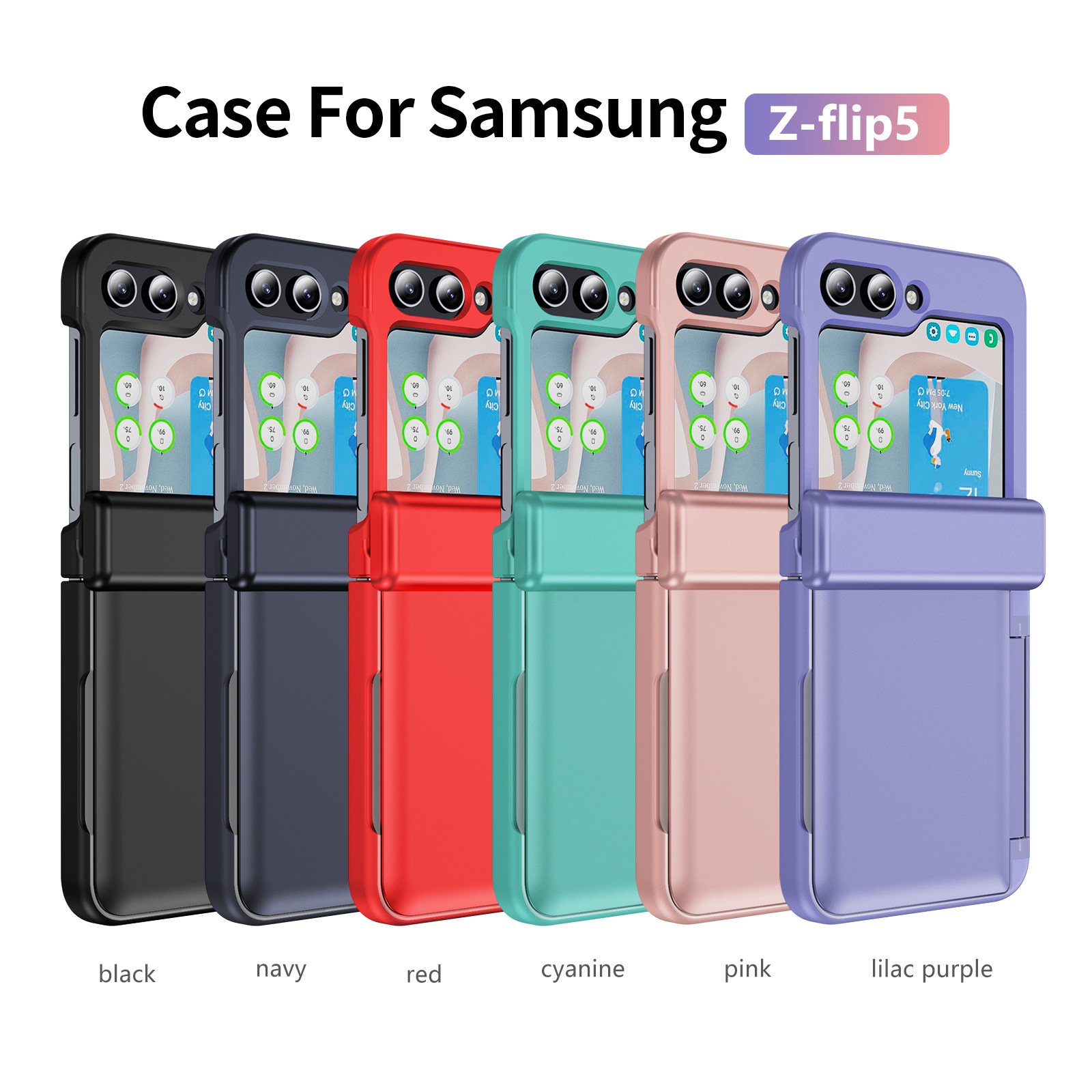 KOREA HOT SELLING KASHI THREE GEN MOBILE PHONE CASE for SAMSUNG BLACK Z FLIP 5 FACTORY WHOLESALE
