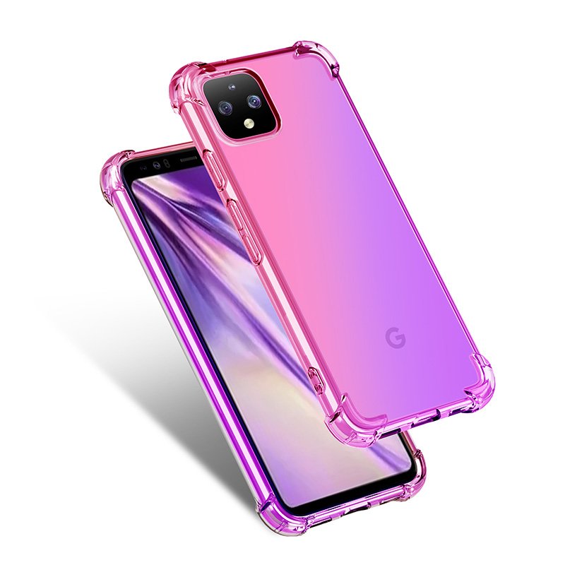 anti-shock Contrast gradient tpu soft phone case Phone Back Cover for Google Pixel 4XL mobile phone case