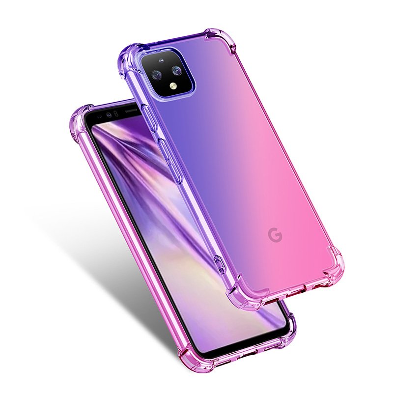 anti-shock Contrast gradient tpu soft phone case Phone Back Cover for Google Pixel 4XL mobile phone case