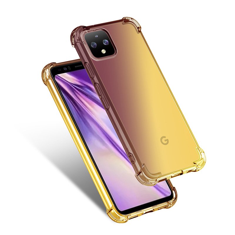 anti-shock Contrast gradient tpu soft phone case Phone Back Cover for Google Pixel 4XL mobile phone case