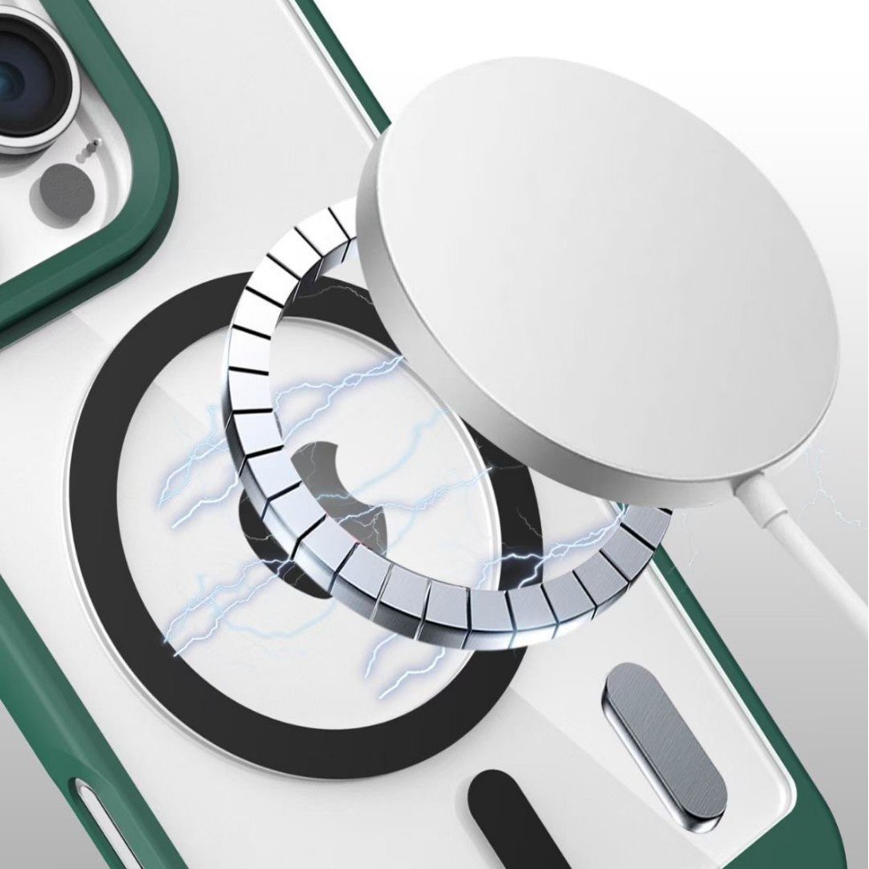 Simple Joint Transparent Acrylic Magnetic Mobile Phone Case For iPhone 11 12 13 14 15 16 pro max Clear Back Cover
