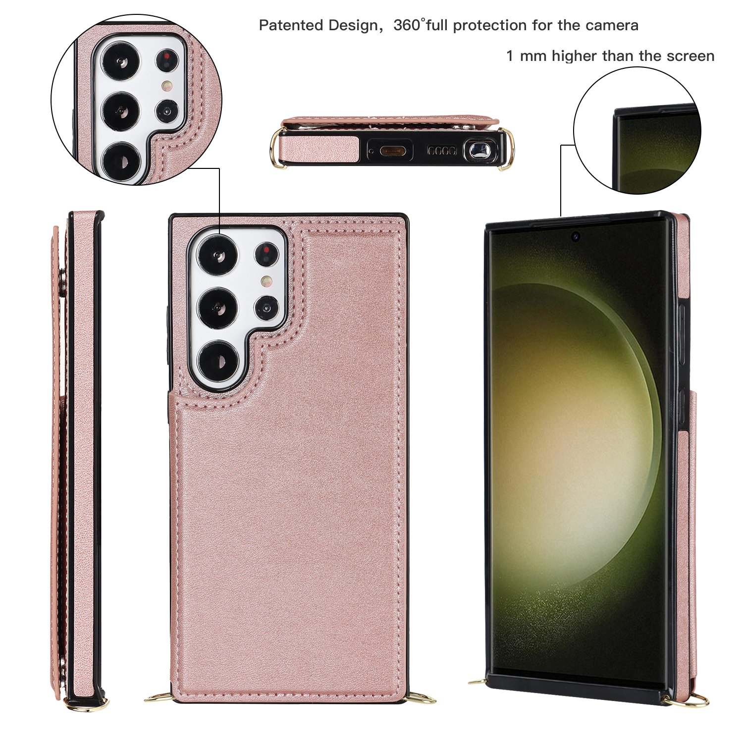 For Samsung S23 Ultra Leather RFID Card Case Wallet Case For Samsung Galaxy S10 Case For S10 Plus
