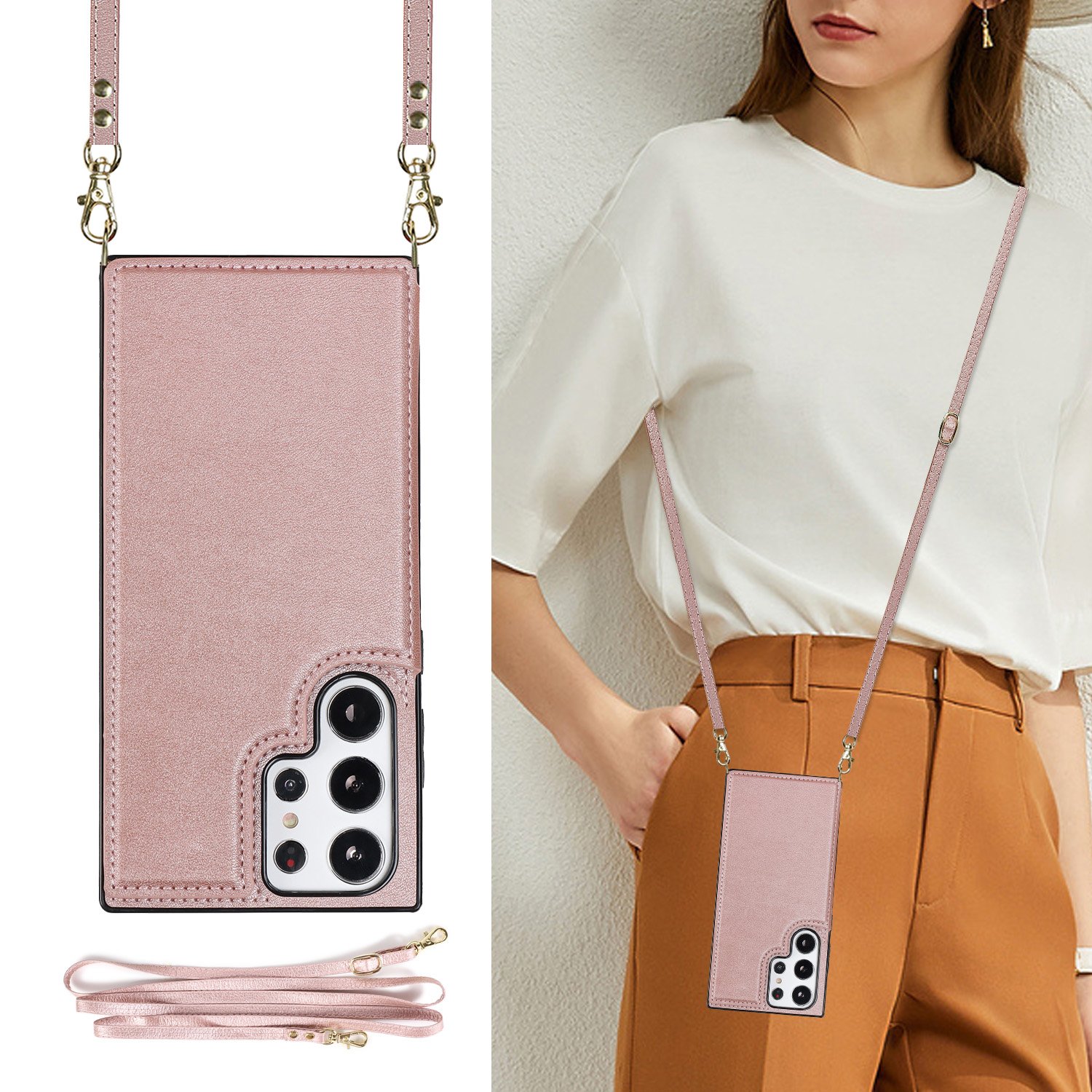 For Samsung S23 Ultra Leather RFID Card Case Wallet Case For Samsung Galaxy S10 Case For S10 Plus
