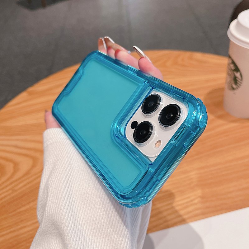 Luxury 3 In 1 PC TPU Shockproof Phone Case For iPhone 16 15 14 13 12 Pro Max Heavy Duty Full Body Protect Mobile Cover