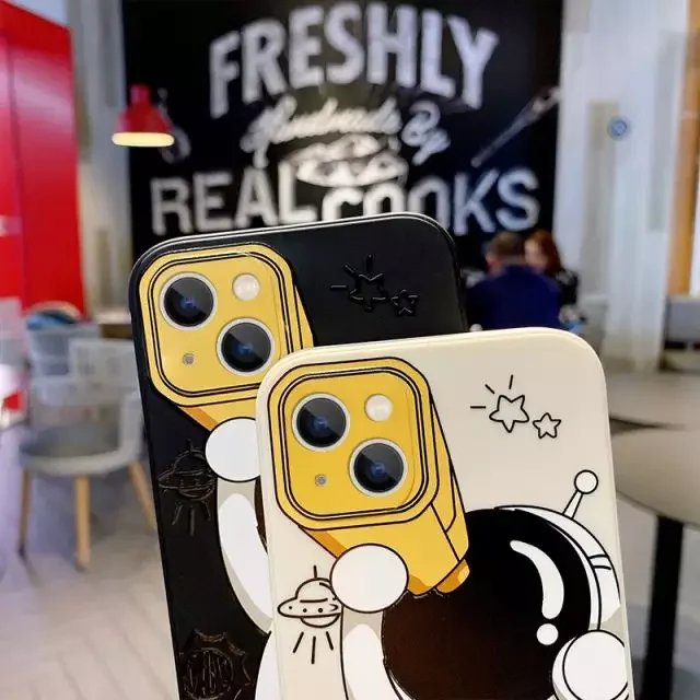 Oem Print Silicone Tpu Cute Designer Cartoon Astronaut Mobile Phone Case For Iphone 16 15 14 Pro Max 13 12 11 Xs Xr Back Cover