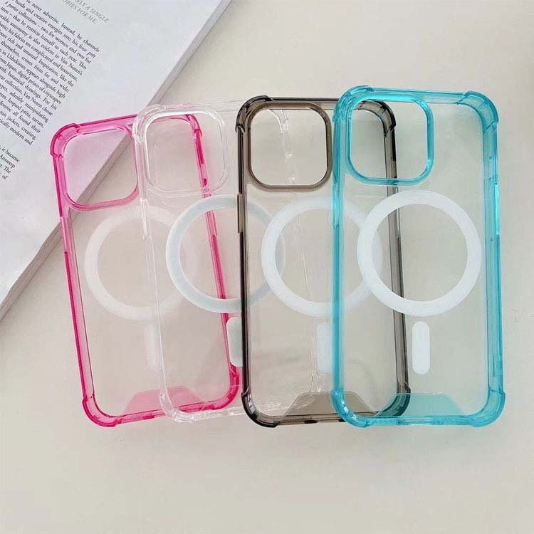 Clear acrylic phone case Original Magnetic Wireless Charging Case For iPhone 12 13 14 15 16 Pro MAX transparent PC phone case