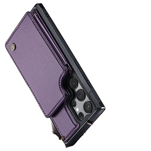 Applicable to for Samsung S24 Phone Case New Card S24 Mobile Phone Case All-Inclusive Border Drop S24ultra Protective Leather