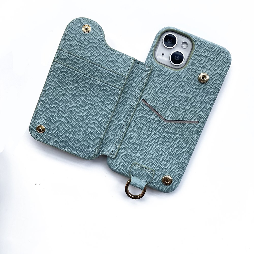 Manufacturer high quality mobile leather phone cases supplier for iphone 13 14 pro max smart embroidered mobile phone cases