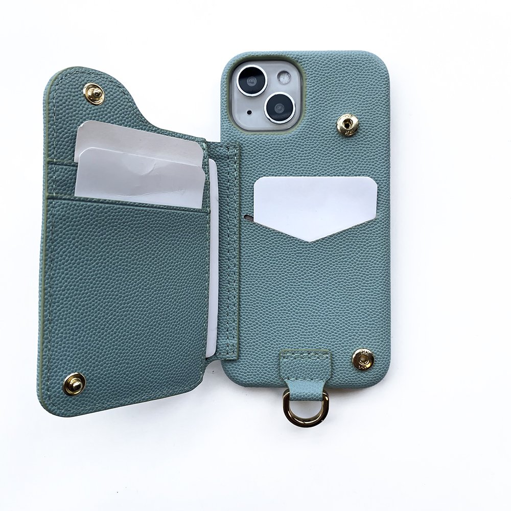 Manufacturer high quality mobile leather phone cases supplier for iphone 13 14 pro max smart embroidered mobile phone cases