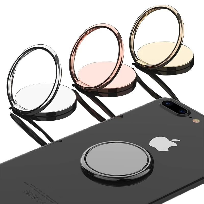 Universal quality Metal 360 Degree Finger Grip Ring Mobile Phone Holder Kickstand Magnetic Phone Finger Ring Holder oem logo