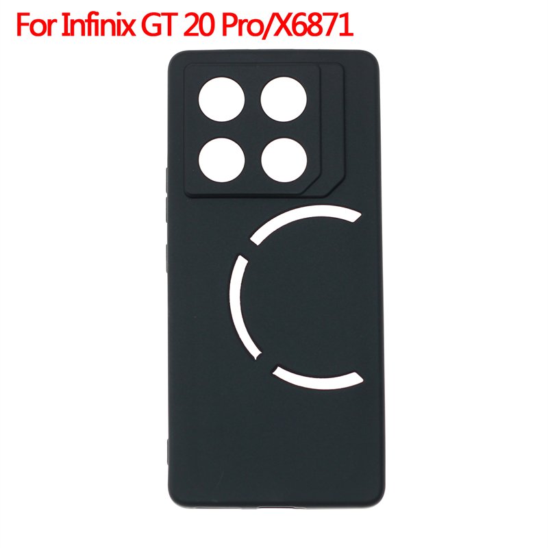 Manufacturer Wholesale Matte TPU Cases Soft Frosted Back Cover Silicone Mobile Phone Case For Infinix GT 20 Pro X6871 Black