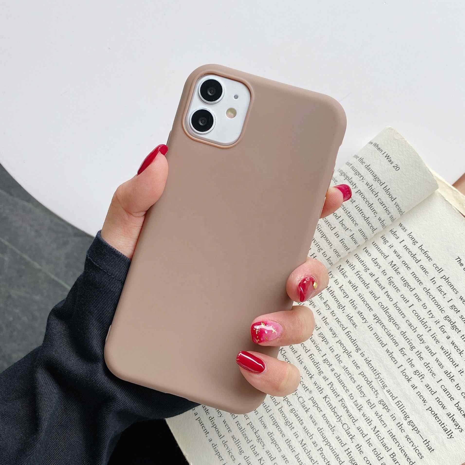 Luxury Antishock Ultra Thin Silicon Mobile Phone Cases For Apple Iphone 13 Mini Pro Max Original Silicone Full Protective Cover