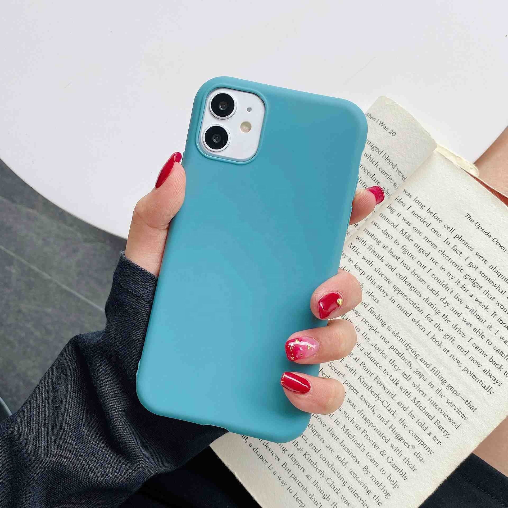 Luxury Antishock Ultra Thin Silicon Mobile Phone Cases For Apple Iphone 13 Mini Pro Max Original Silicone Full Protective Cover