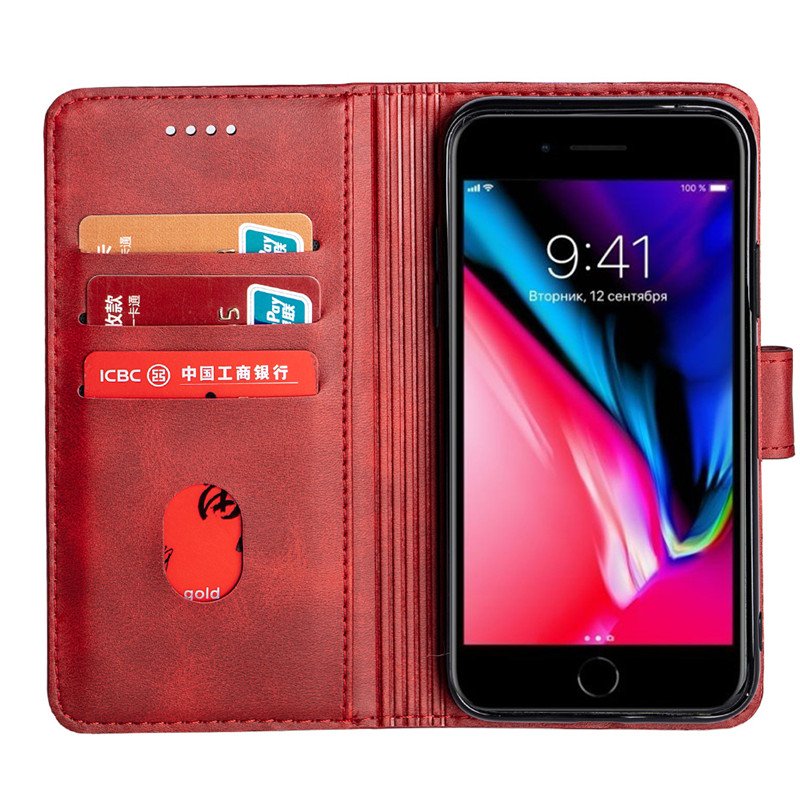 Flip Cellphone Case For iPhone 15 14 13 Pro Max 12 Mini 11 XS XR X 8 7 6S 6 Plus Wallet Leather With Kickstand Cover