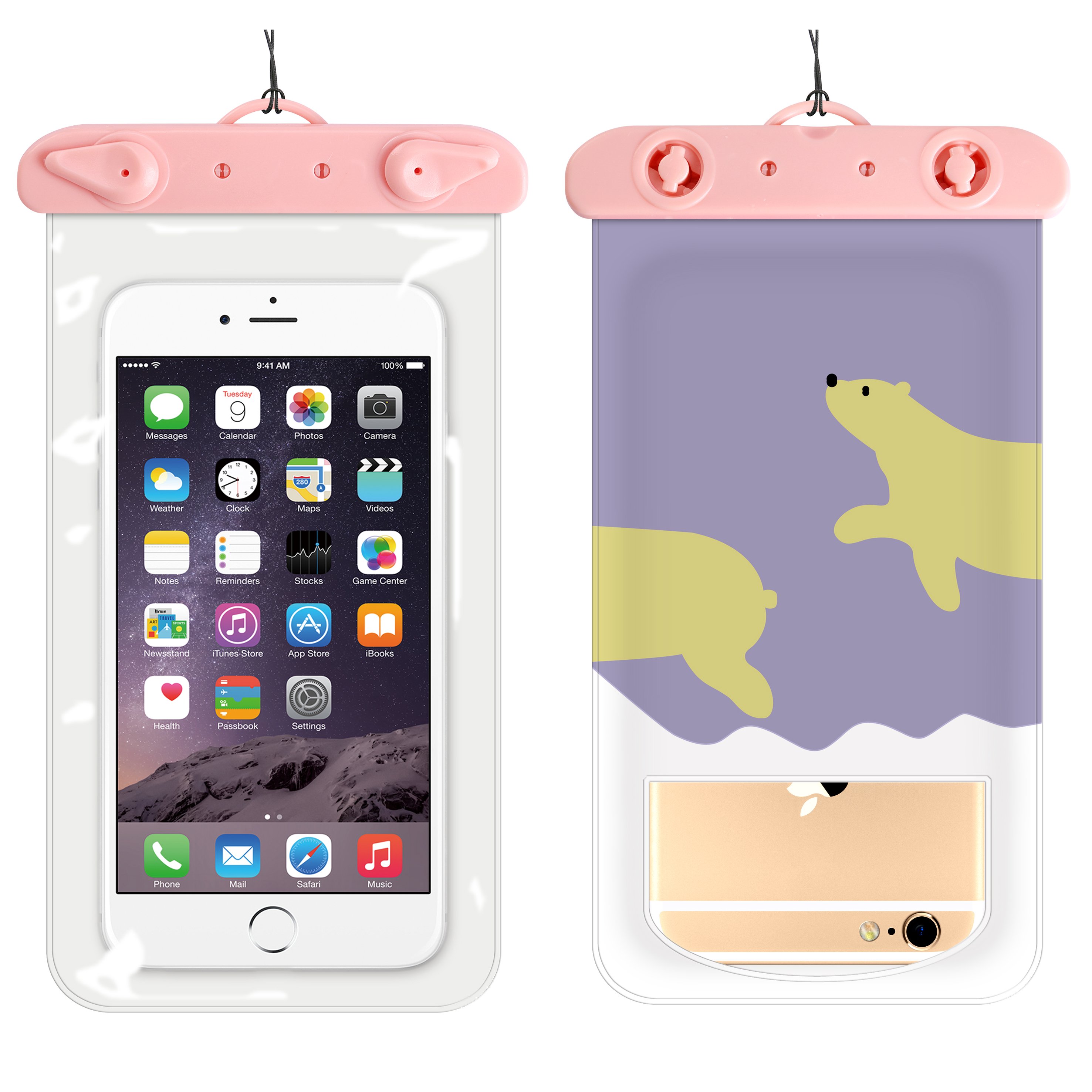 Cartoon mobile phone waterproof bag cartoon design waterproof mobile phone cover Suitable for Children