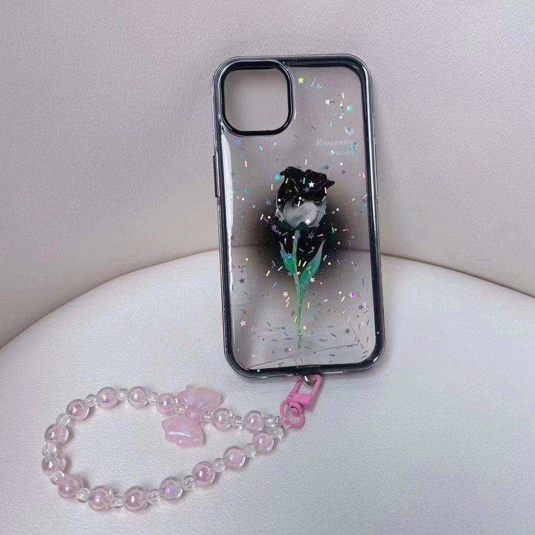Hot Selling Luxury UV Printed TPU & PC Phone Case Fashionable Mobile Cover Belt ChainFOR iPhone 15 Sam Galaxy Magnetic Feature